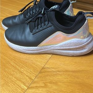 Clove Nursing Shoes - Black with Irridescent trim